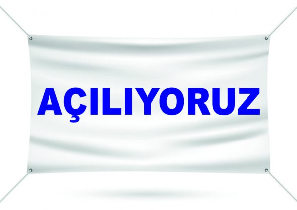 açılıyoruz brandası