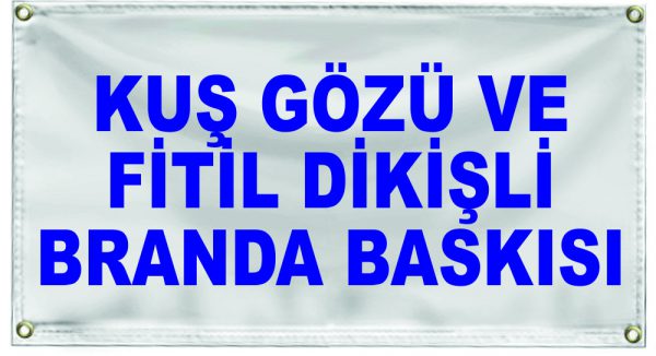 fitilli dikişli branda baskı